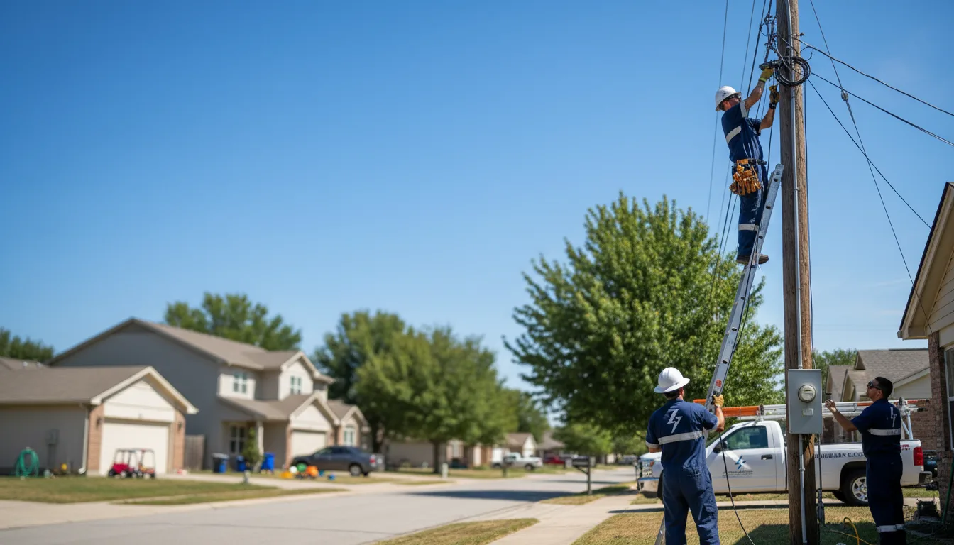 Residential electrician providing installation services in Townley, AL